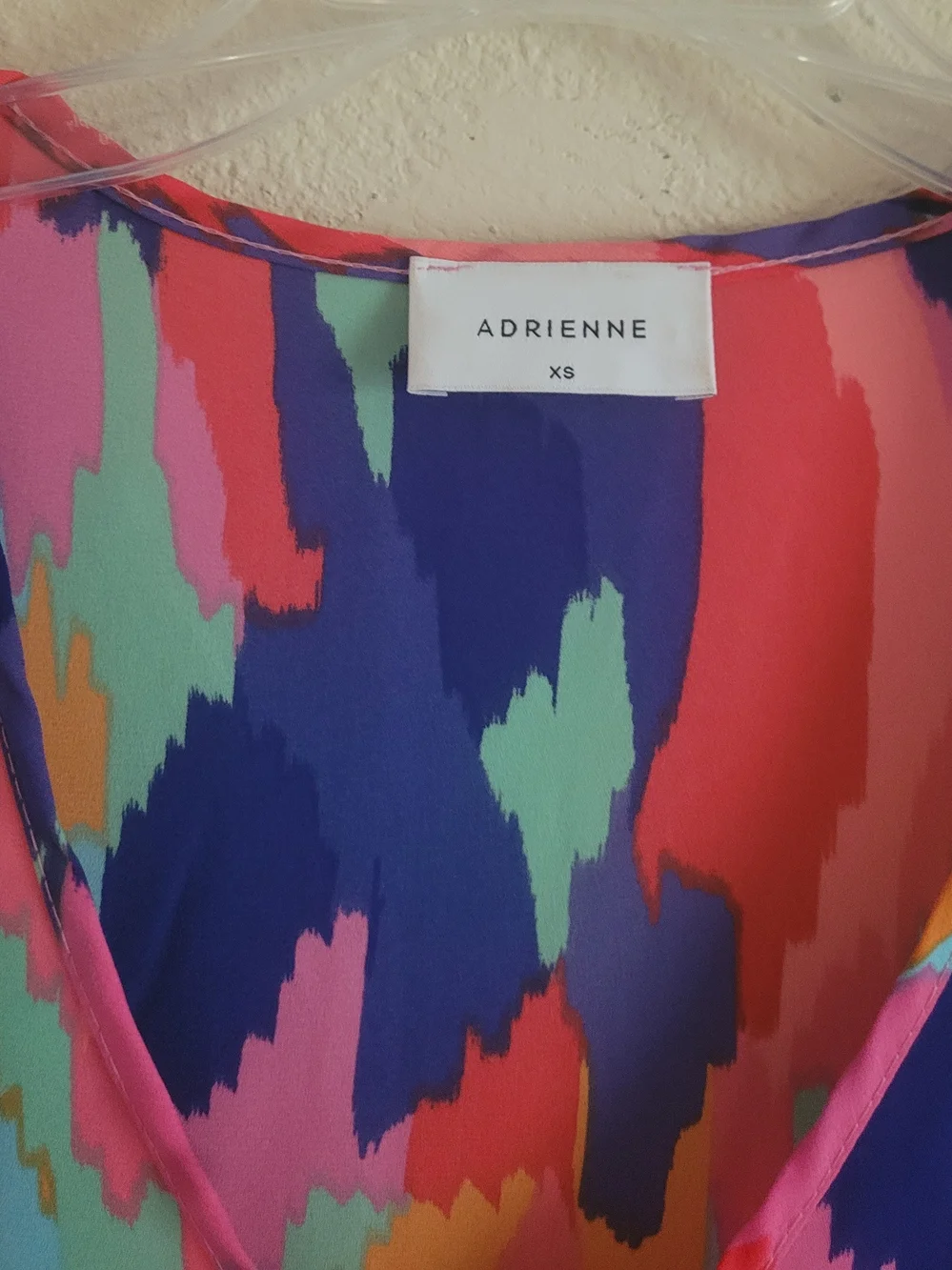 Adrienne Multicolor V-Neck Short Sleeve Tunic